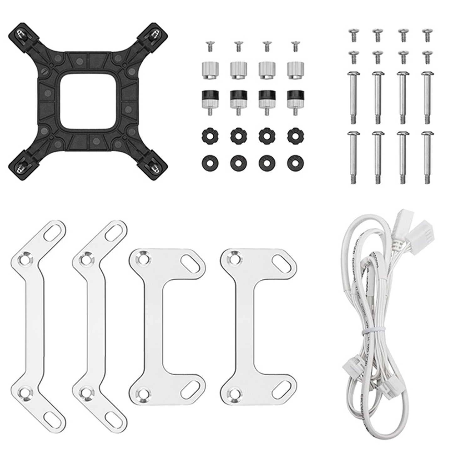 DeepCool LM240 White Liquid CPU Cooler IPS Display 240mm AIO Dual 120mm ARGB Fan