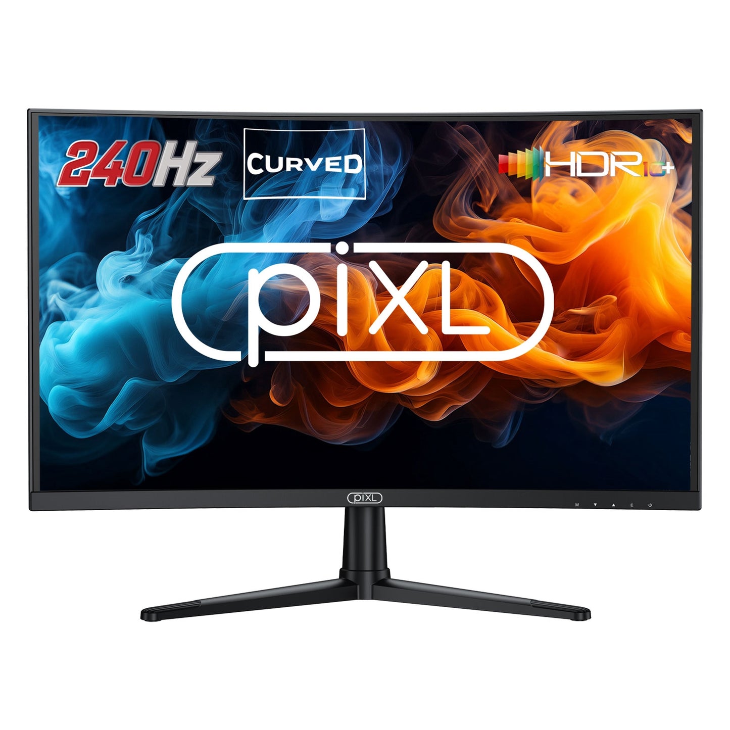 piXL PX27CC301B 27 Inch 240Hz HDR 10+ Full HD Curved Gaming Monitor with 1920 x 1080 Resolution, 1ms Response Time, HDR 10+, DisplayPort, 2 x HDMI & VESA Mount