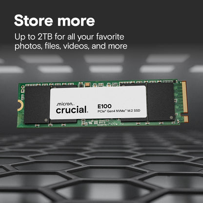 Crucial  (CT1000E100SSD8) E100 1TB PCIe Gen4 NVMe M.2 SSD