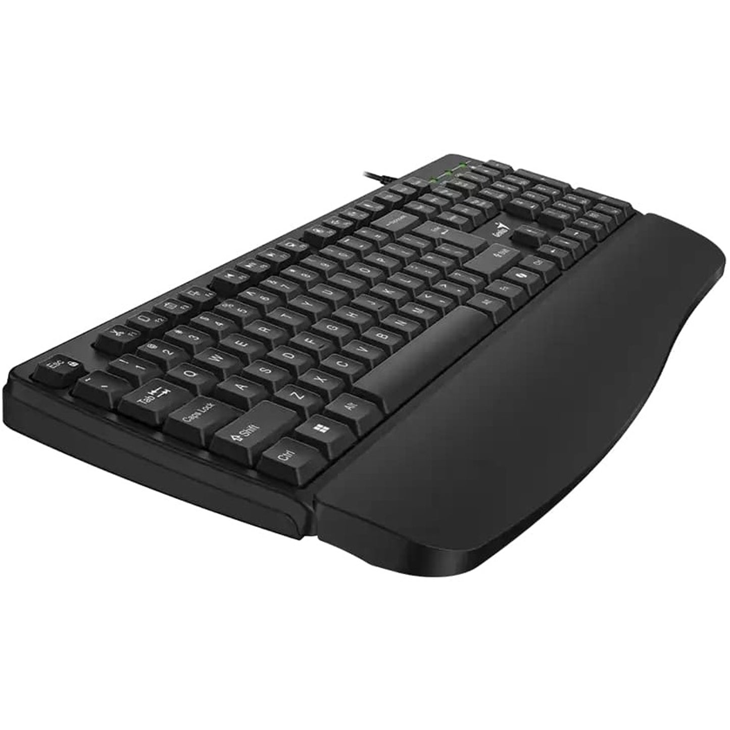 Genius KB-123 Wired AI Copilot Business Keyboard with Palm Rest, Full Size UK
