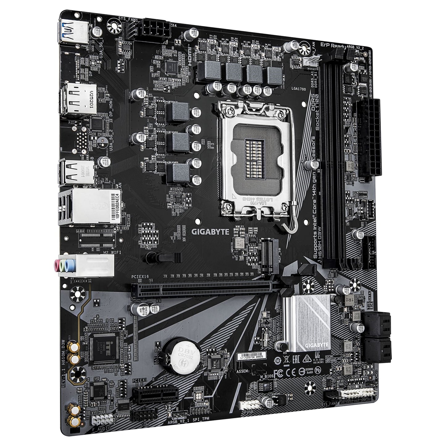Gigabyte H610M D3W (Rev. 1.1) Intel 1700 Socket Motherboard