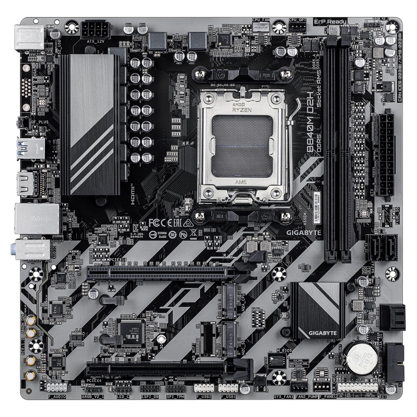 Gigabyte B840M D2H AMD AM5 Socket Motherboard