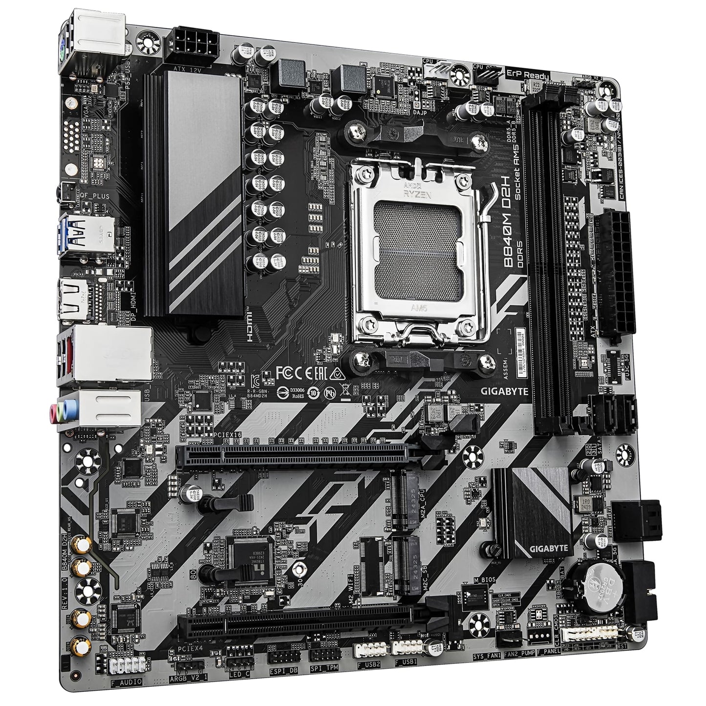 Gigabyte B840M D2H AMD AM5 Socket Motherboard