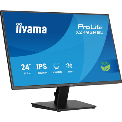 iiyama ProLite Monitor X2492HSU-B1 24-Inch, Full HD, IPS, 120Hz, Black