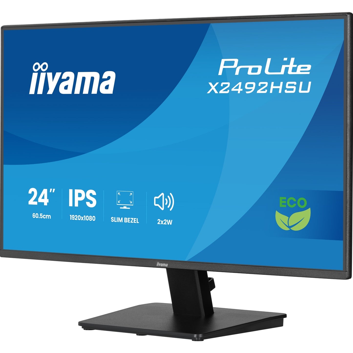 iiyama ProLite Monitor X2492HSU-B1 24-Inch, Full HD, IPS, 120Hz, Black