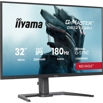 iiyama G-Master Red Eagle 32 Inch Gaming Monitor, 180Hz 0.5ms Black GB3272QSU-B1