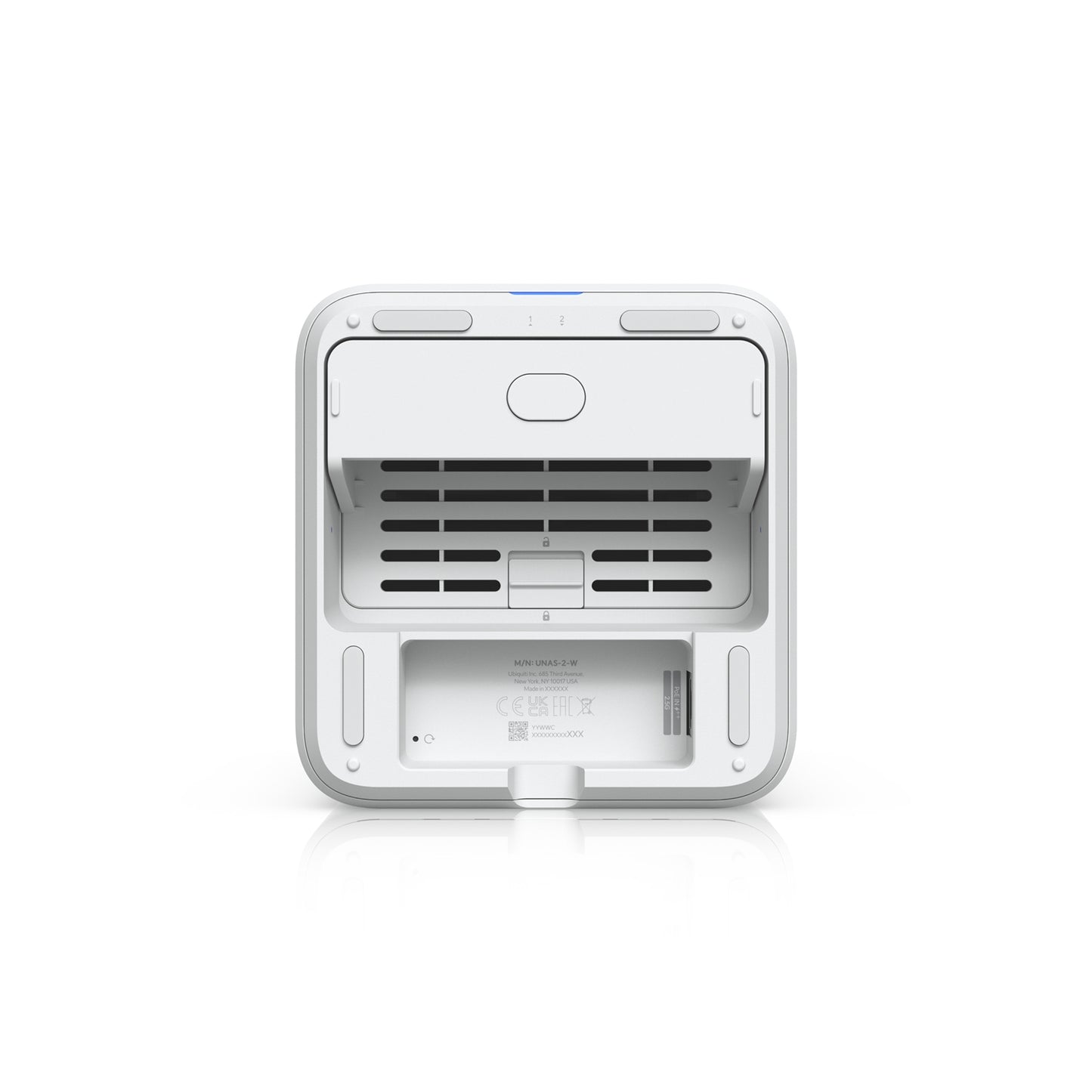 Ubiquiti UNAS-2-W UniFi NAS 2 Bay 2.5GbE RJ45 Network Attached Storage Device