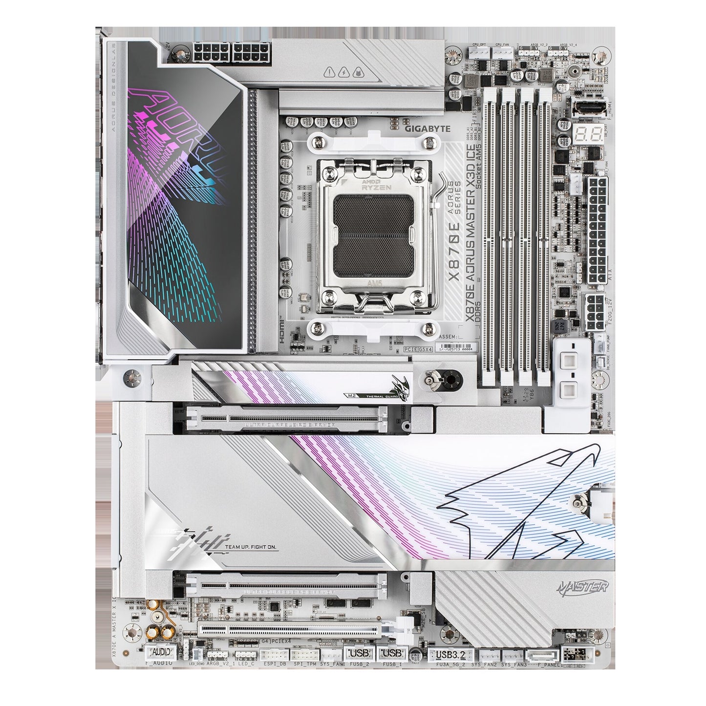 Gigabyte X870E AORUS MASTER X3D ICE AMD AM5 Socket Motherboard ATX DDR5 M2 Wi-Fi