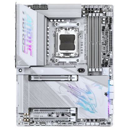 Gigabyte X870E AORUS PRO X3D ICE AMD AM5 Socket Motherboard ATX DDR5 M2 I/O WiFi