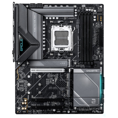 Gigabyte X870E EAGLE X3D WIFI7 AMD AM5 Socket Motherboard, ATX DDR5 M2 I/O WiFi