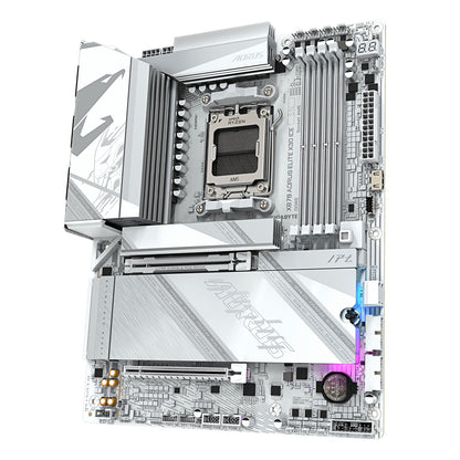 Gigabyte X870 AORUS ELITE X3D ICE AMD AM5 Socket Motherboard, ATX DDR5 M.2 WiFi
