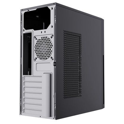 CiT Academy Mid-Tower Office PC Case With USB Type C, 80mm Rear Fan and 500W PSU