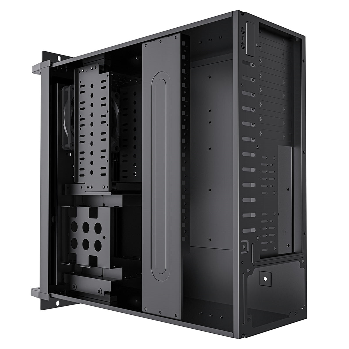 CiT 4U Rackmount Server Case 500mm, Lockable Door, Supports ATX/mATX, 8xHDD Bays