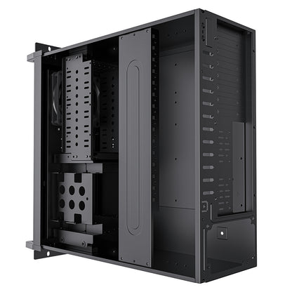 CiT 4U Rackmount Server Case 500mm, Lockable Door, Supports ATX/mATX, 8xHDD Bays