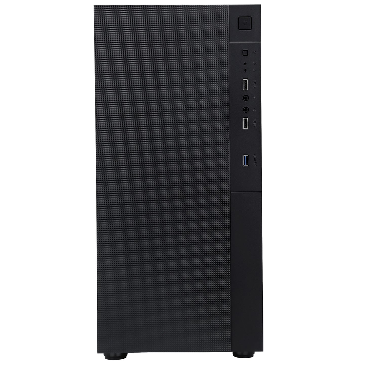 CIT Silent ES Black Mid-Tower Low Noise PC Case with 2x120mm PWM Cooling Fans