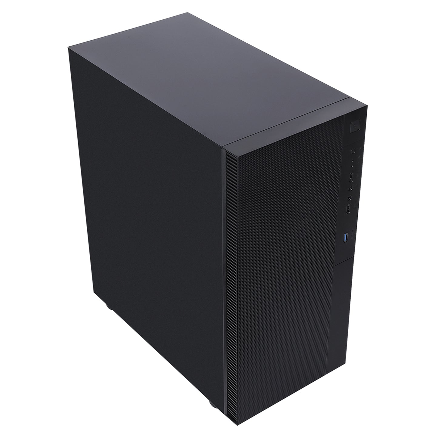 CIT Silent ES Black Mid-Tower Low Noise PC Case with 2x120mm PWM Cooling Fans