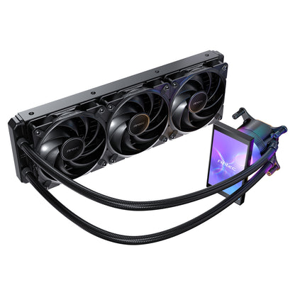Antec Vortex View 360 Black AIO Liquid CPU Cooler, LCD, Pump, 3xPWM Fans, ARGB
