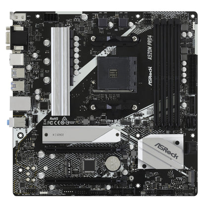ASRock A520M PRO4 Super Alloy AMD AM4 Motherboard, mATX 4xDDR4 Slots M.2 Socket