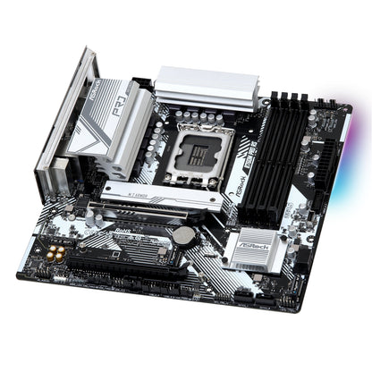 ASRock B760M PRO RS Motherboard, Intel 1700 Socket, Micro-ATX, DDR5, M.2, I/O