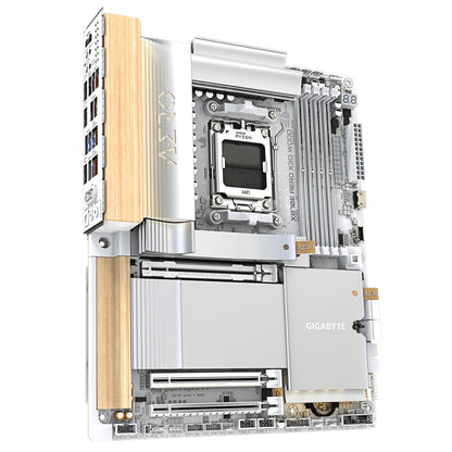 Gigabyte X870E AERO X3D WOOD Motherboard, AMD Socket AM5, ATX, DDR5, M.2, WiFi 7