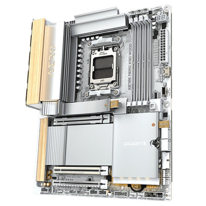 Gigabyte X870E AERO X3D WOOD Motherboard, AMD Socket AM5, ATX, DDR5, M.2, WiFi 7