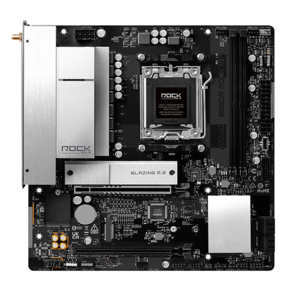 ASRock B850M Rock WiFi AMD AM5 Socket Motherboard, mATX, 2x DDR5 Slots, 2x M.2