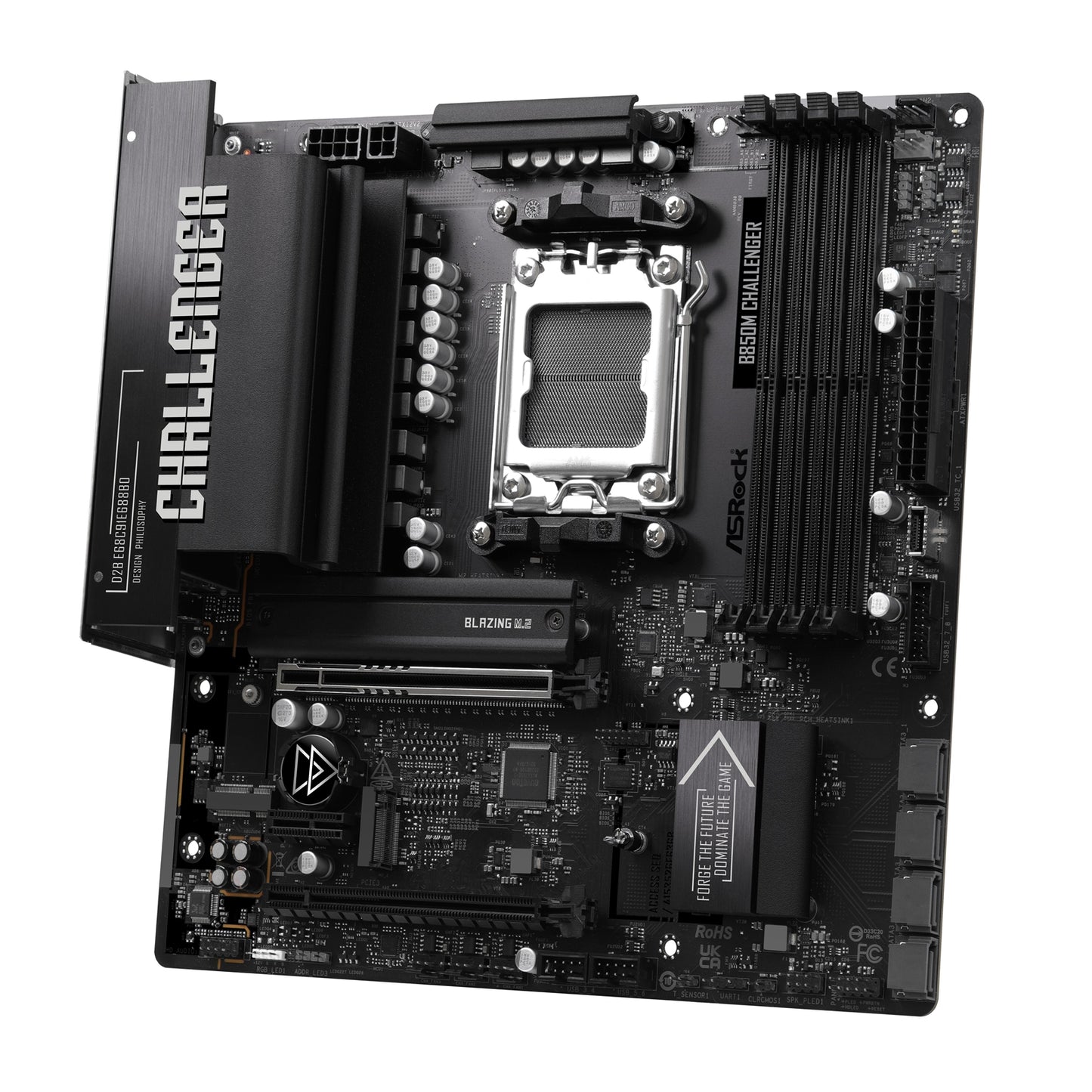 ASRock B850M Challenger AMD AM5 Socket Motherboard mATX 4xDDR5 Slot 2xM.2 Socket
