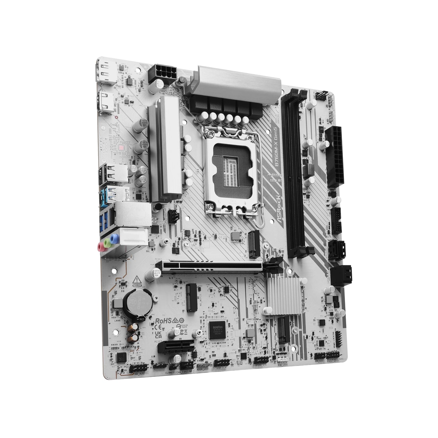 ASRock B760M-X Gen5 Motherboard, Intel 1700 Socket, Micro-ATX, DDR5, M.2, HDMI