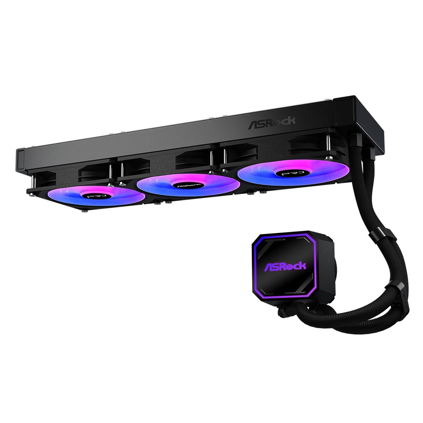 ASRock Pro 360 ARGB AIO Liquid CPU Cooler - 360mm Radiator, 120mm PWM Fans, ARGB