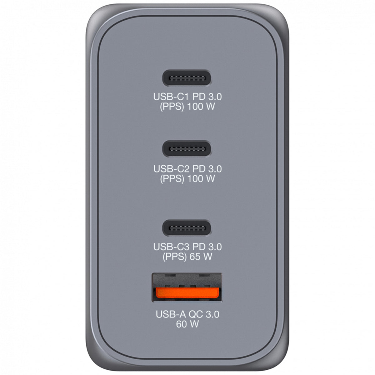 Verbatim GNC-200 GaN Charger 200W, 2x USB-C PD 100W/ USB-C PD 65W/ USB QC 3.0