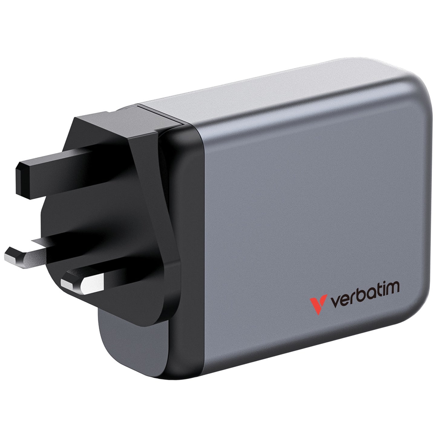 Verbatim GNC-100 GaN Charger 100W, 2x USB-C PD 100W/ USB-C PD 65W/ USB-A QC 3.0