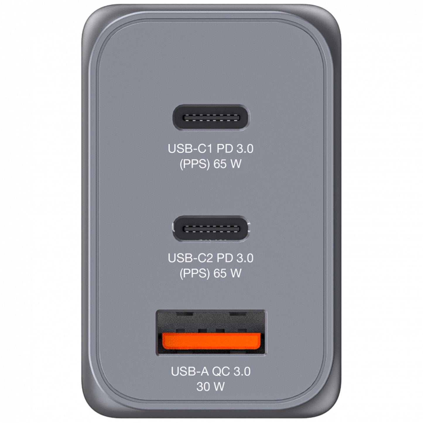 Verbatim GNC-65 GaN Charger 65W with 2x USB-C PD 65W/ 1x USB-A QC 3.0 (EU/UK/US)