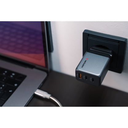 Verbatim GNC-65 GaN Charger 65W with 2x USB-C PD 65W/ 1x USB-A QC 3.0 (EU/UK/US)