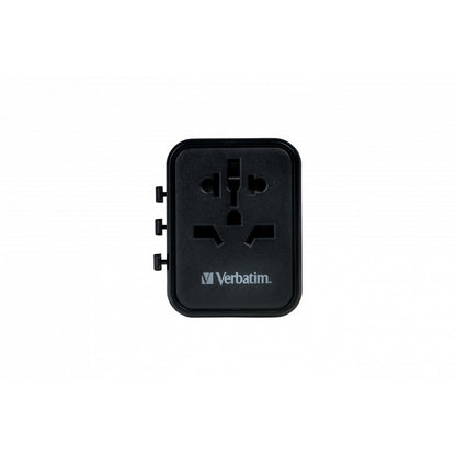 Verbatim UTA-02 Universal Travel Adapter with USB-C PD 20W / USB-A QC 3.0