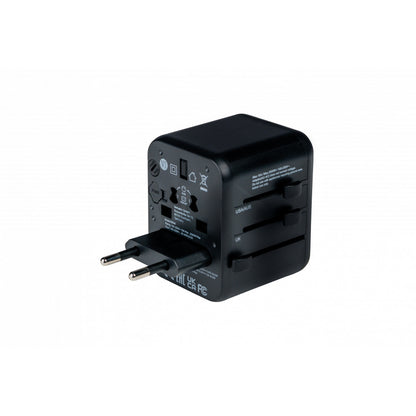 Verbatim UTA-02 Universal Travel Adapter with USB-C PD 20W / USB-A QC 3.0