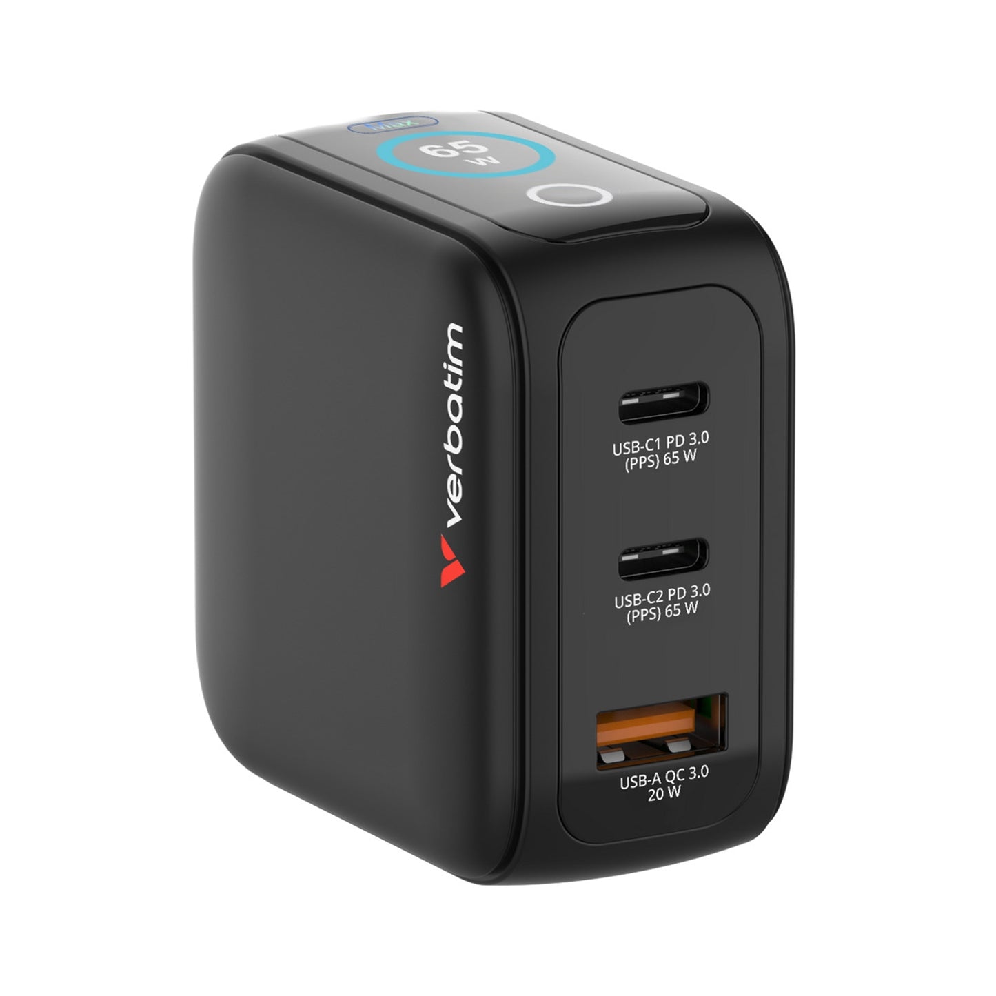Verbatim (30238) Mini GaN Charger 65W With Display