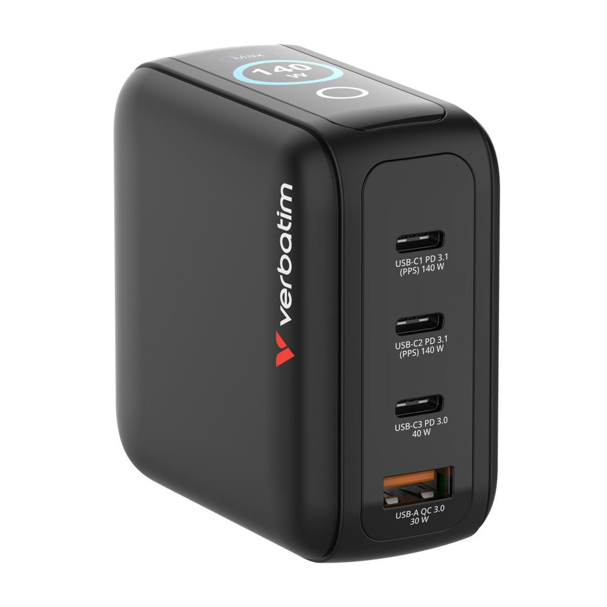Verbatim (30240) Mini GaN Charger 140W With Display