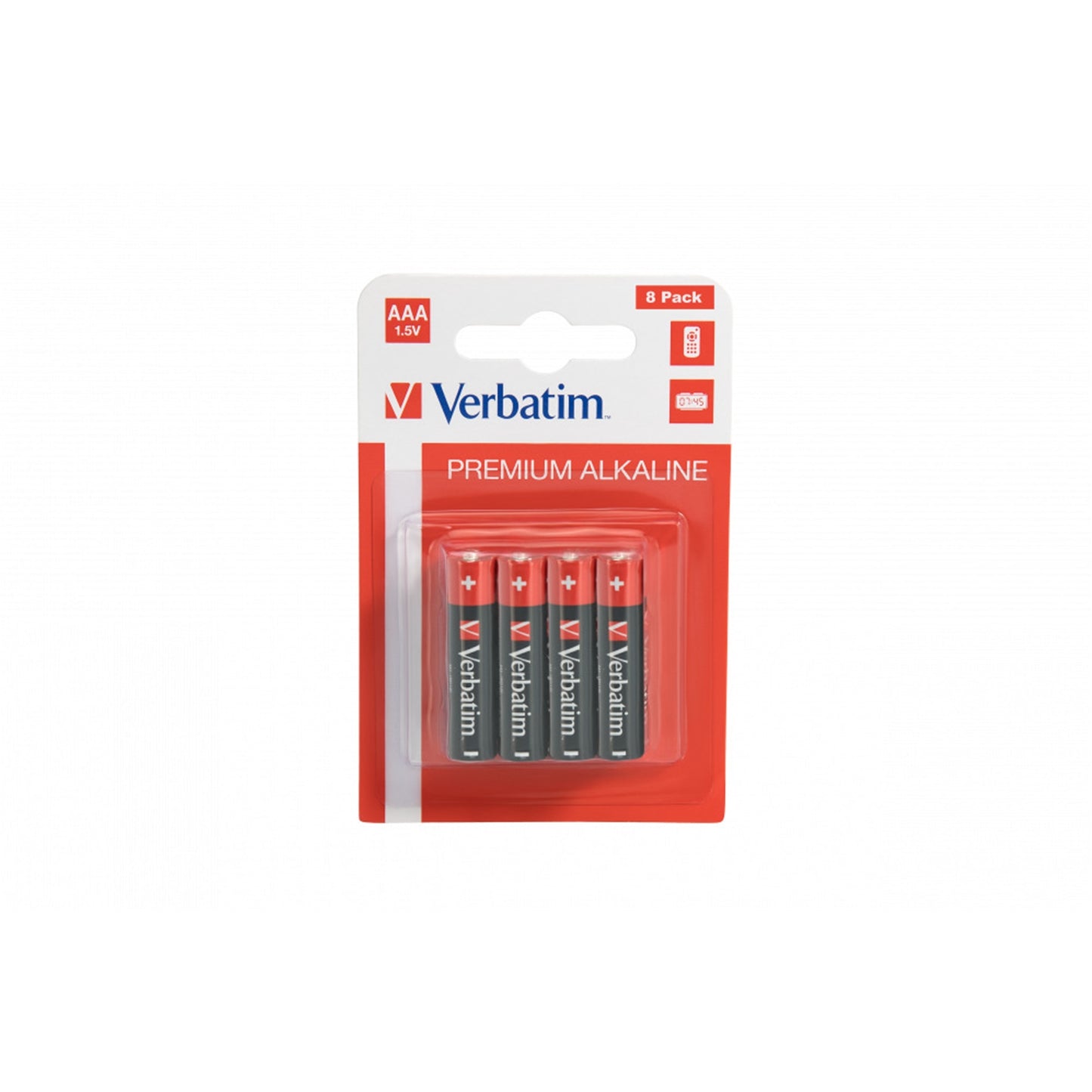 Verbatim (49502) AAA Battery Alkaline 8 Pack (Hangcard)