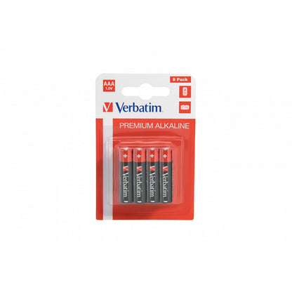 Verbatim (49502) AAA Battery Alkaline 8 Pack (Hangcard)