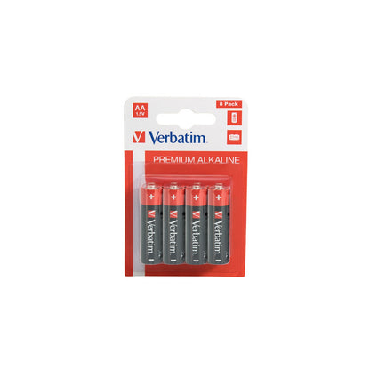 Verbatim (49503) AA Battery Alkaline 8 Pack (Hangcard)