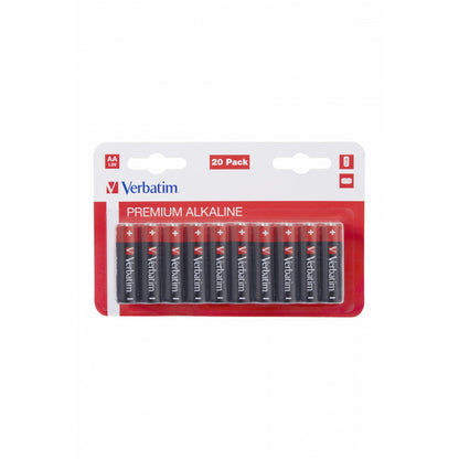 Verbatim (49877) AA Battery Alkaline 20 Pack