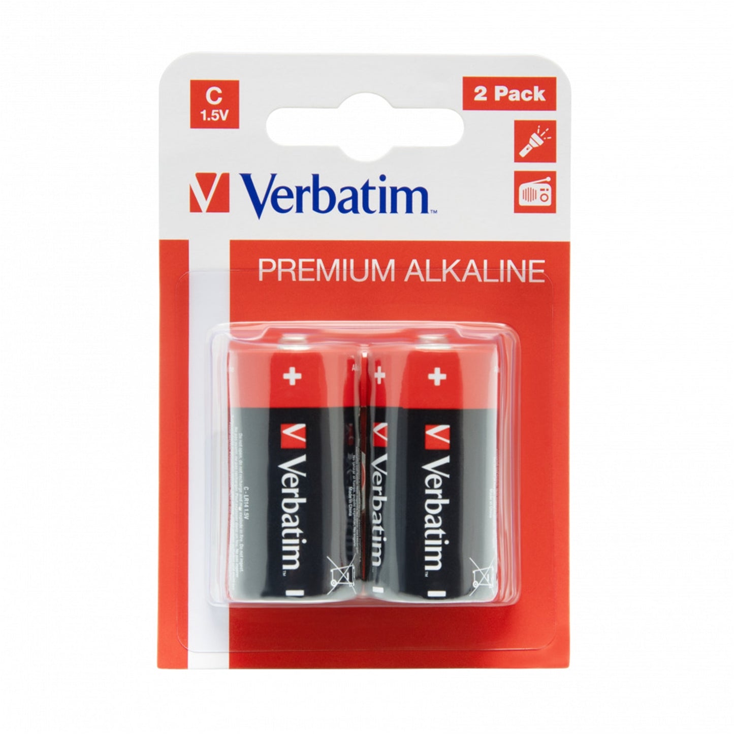 Verbatim (49922) C Battery Alkaline 2 Pack