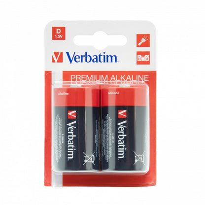 Verbatim (49923) D Battery Alkaline 2 Pack