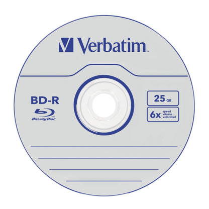 Verbatim (43838) BD-R SL Datalife 25GB 6X 50 Pack Spindle No ID