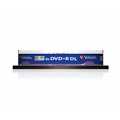 Verbatim (43666) DVD+R Double Layer 8.5GB 8X Matt Silver 10 Pack Spindle