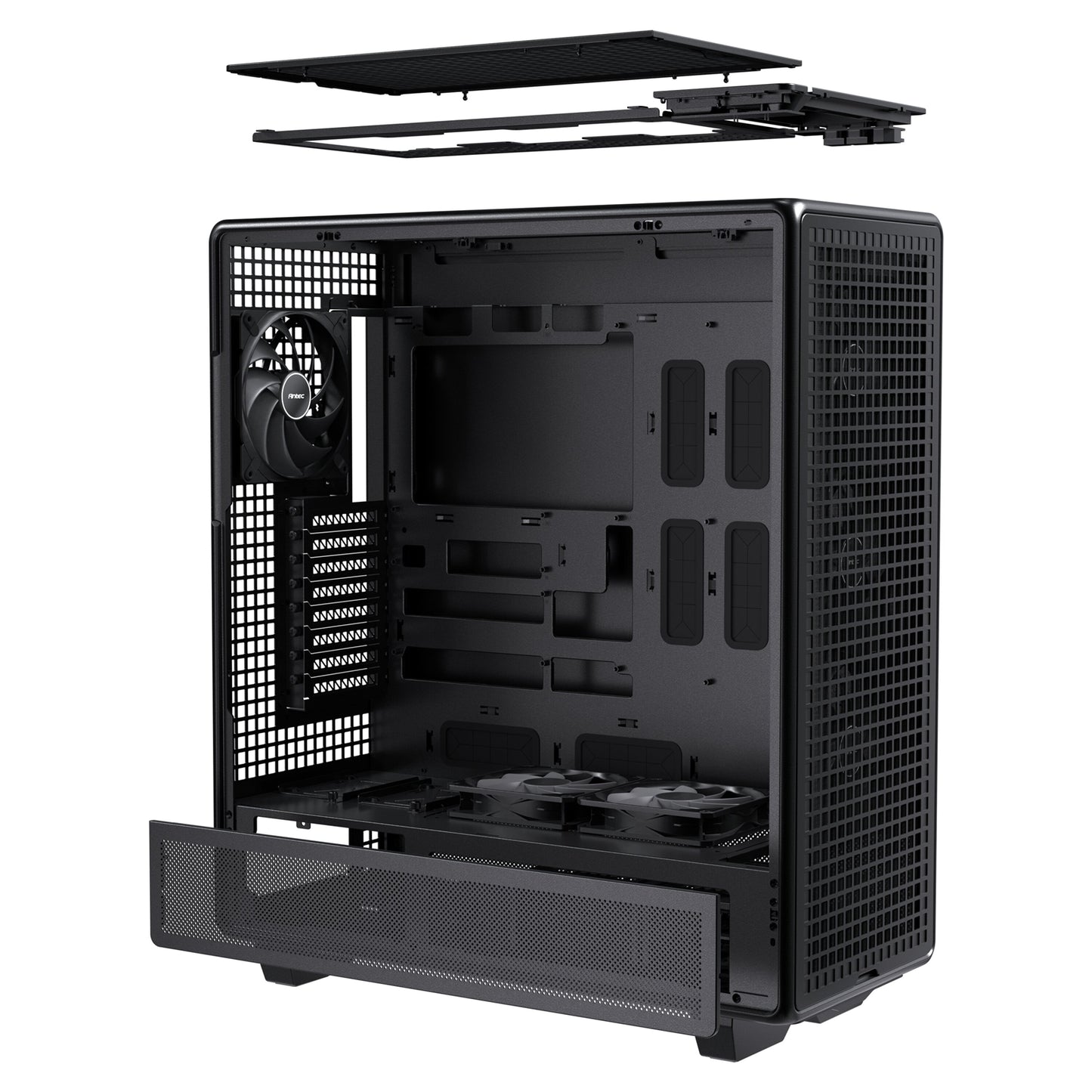 Antec 900 Full Tower PC Case, Tempered Glass Side Panel, E-ATX/ATX Support Black