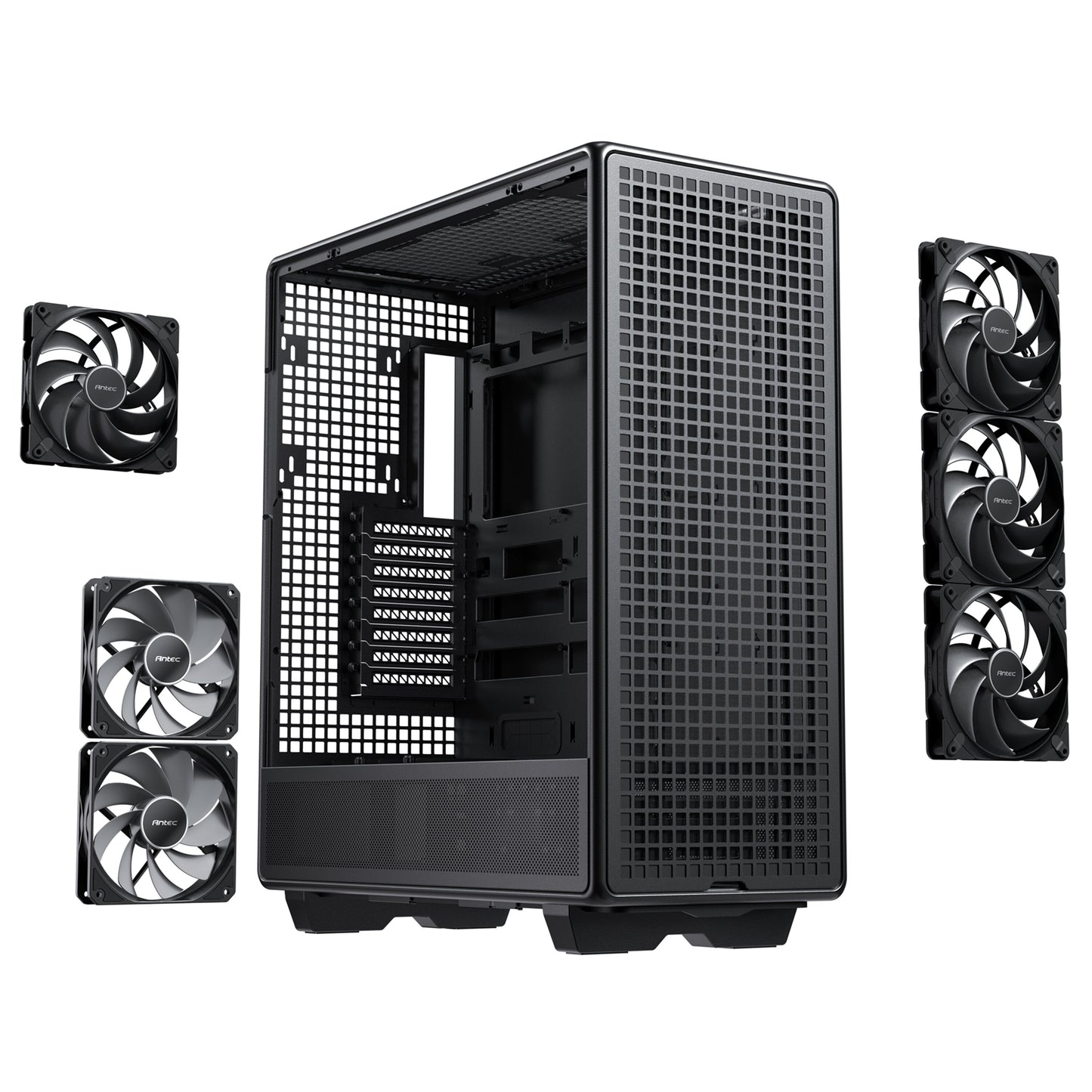 Antec 900 Full Tower PC Case, Tempered Glass Side Panel, E-ATX/ATX Support Black