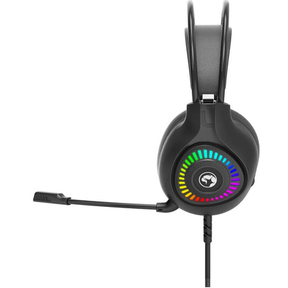 Marvo H8325 Akari 40 USB 2.0 Wired Gaming RGB Headset (Black)