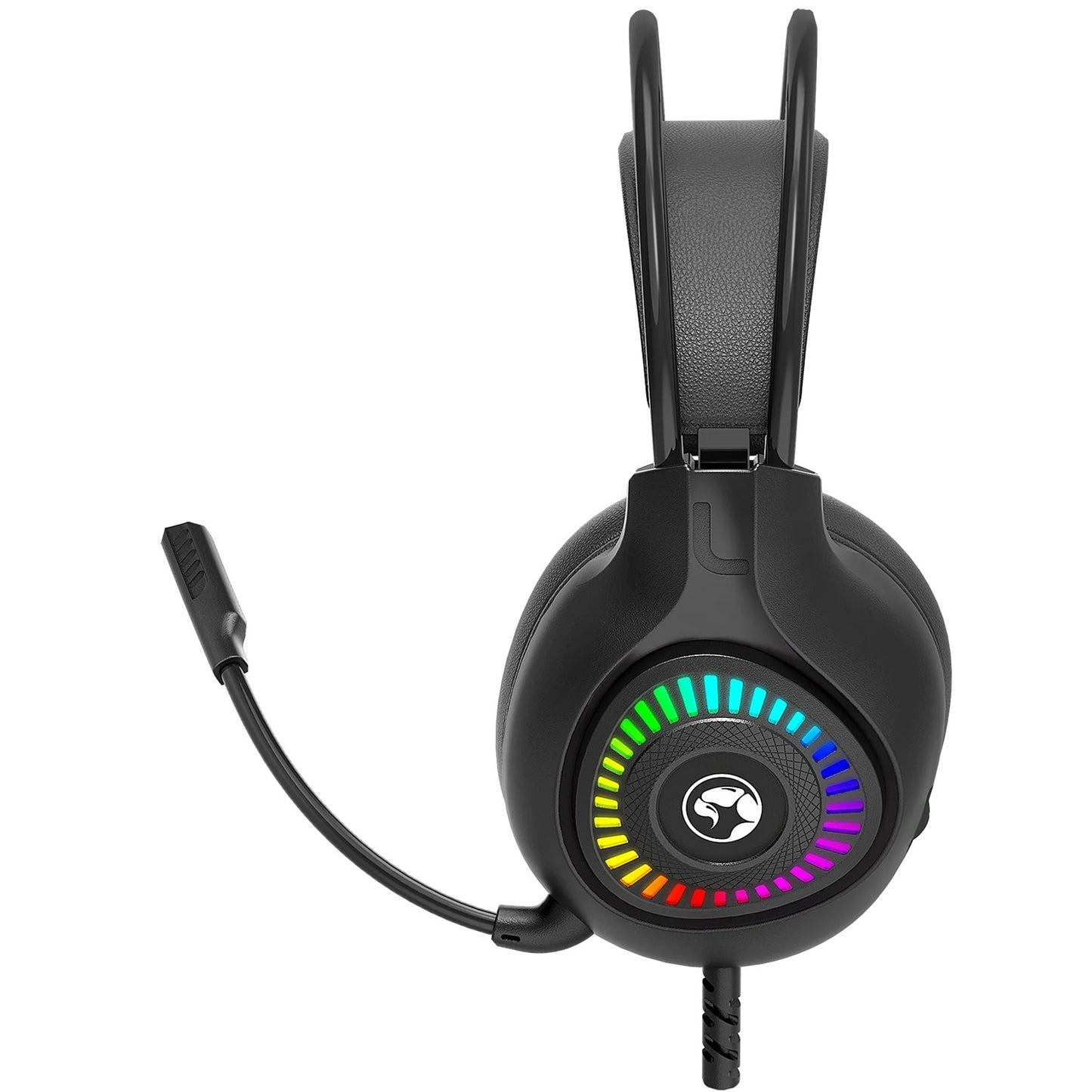 Marvo H8325 Akari 40 USB 2.0 Wired Gaming RGB Headset (Black)