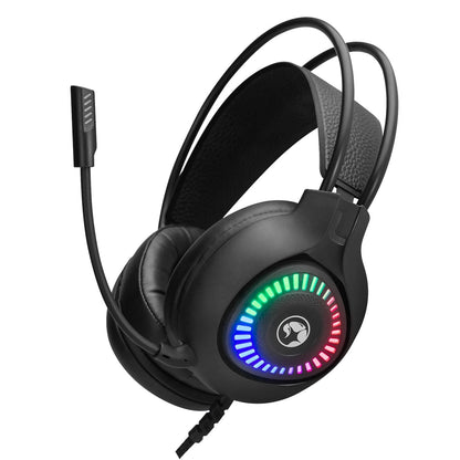 Marvo H8325 Akari 40 USB 2.0 Wired Gaming RGB Headset (Black)